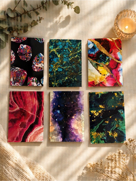 Other - Abstract Gemstone Postcards